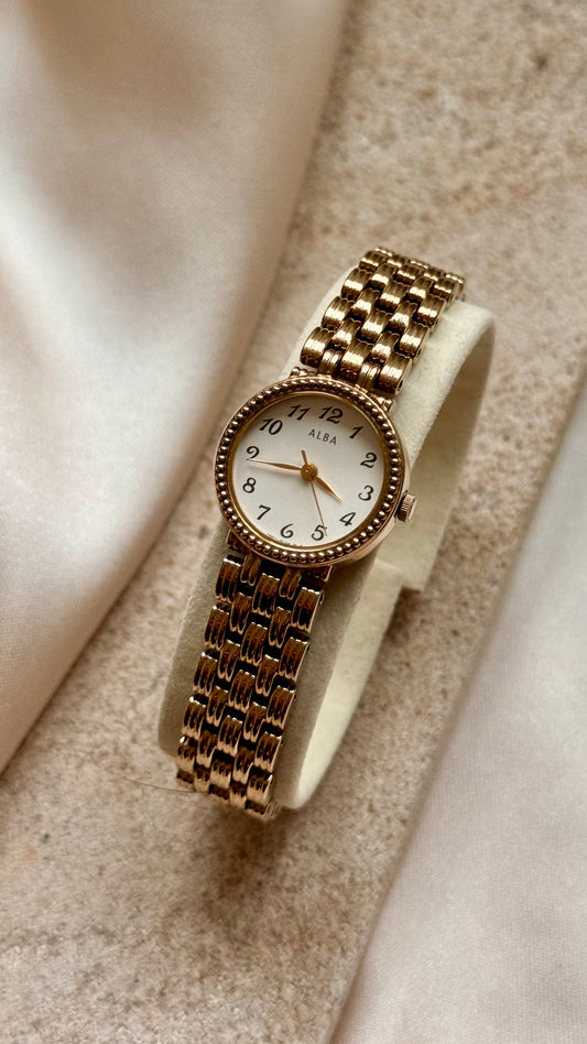 Seiko Alba vintage watch - champagne gold