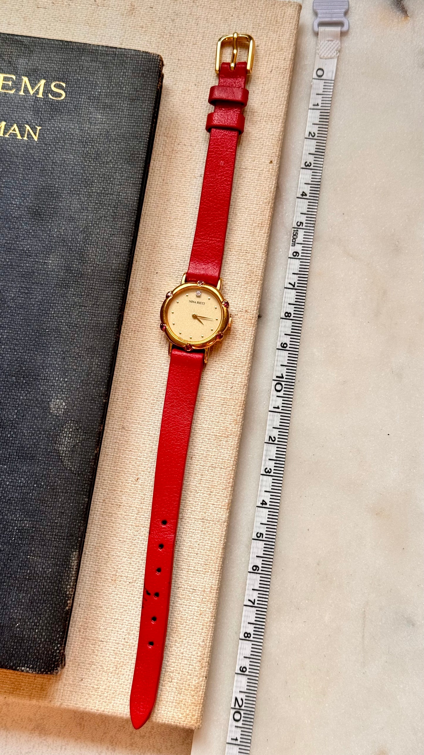 Nina Ricci vintage watch - genuine rubies