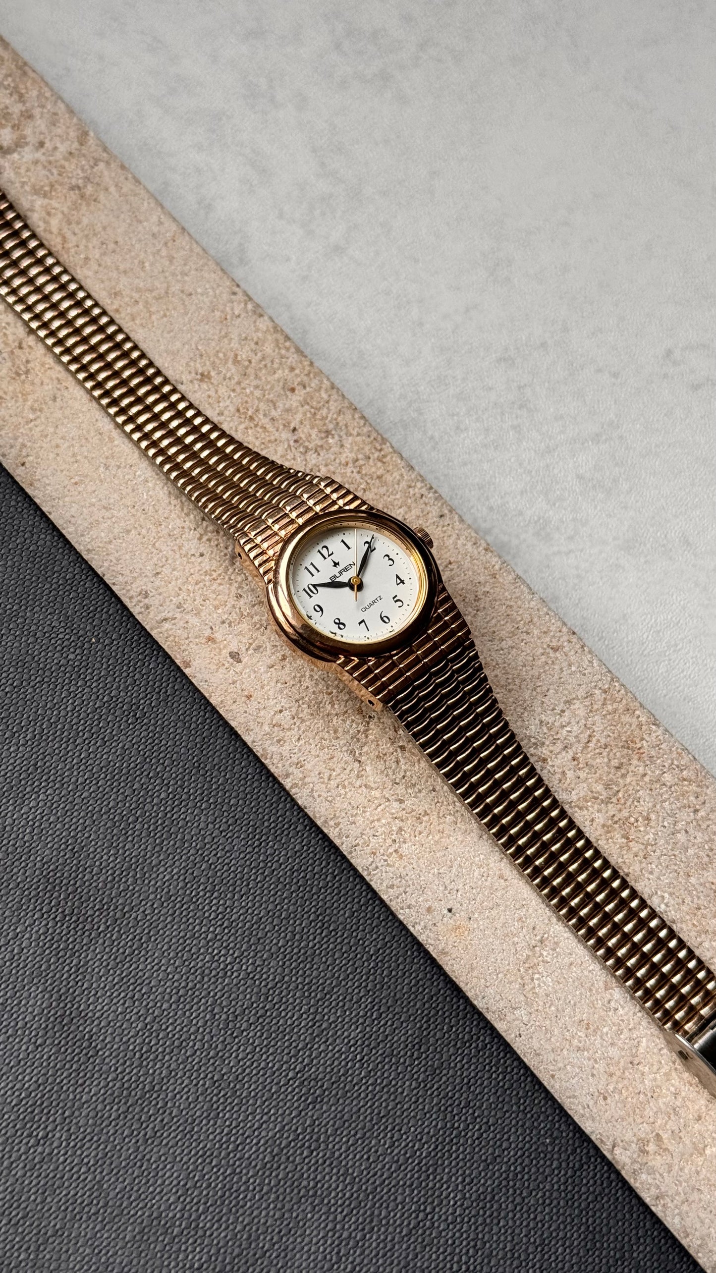 Buren vintage watch - champagne gold