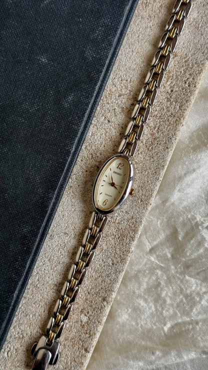 Classic 1996 Seiko Lucent Vintage Watch - Gold Plated, near mint condition