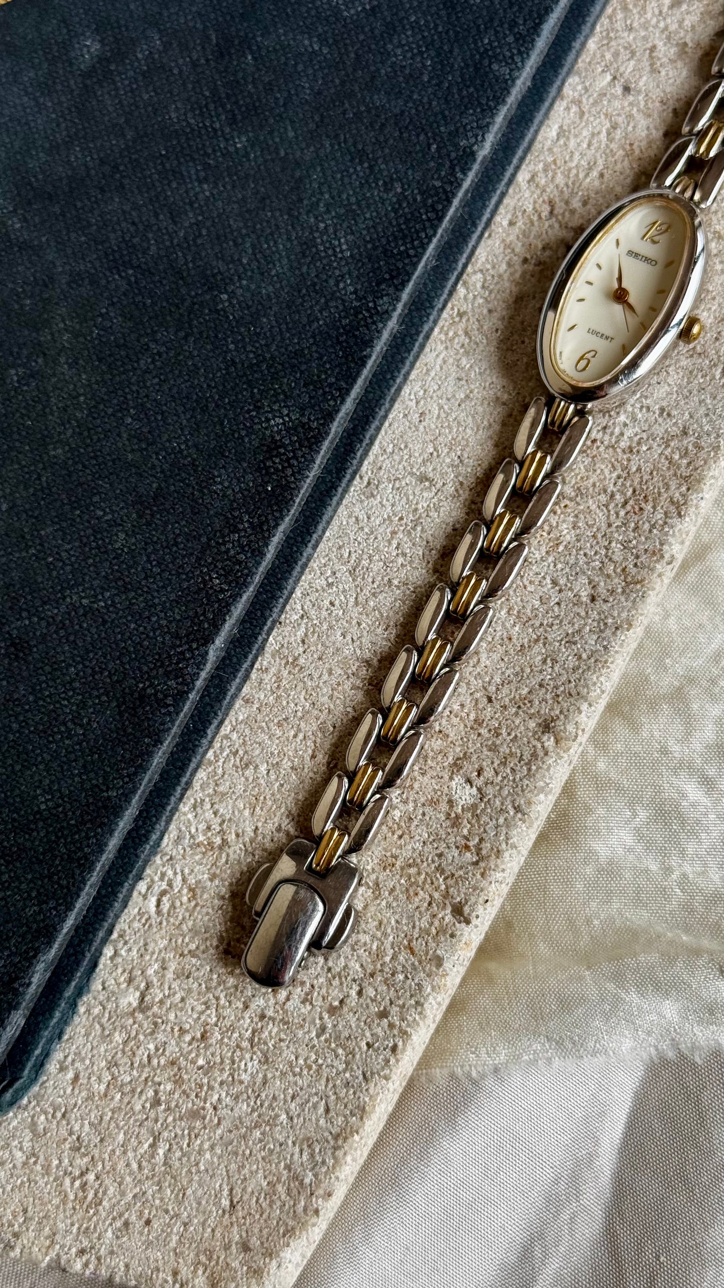 Classic 1996 Seiko Lucent Vintage Watch - Gold Plated, near mint condition