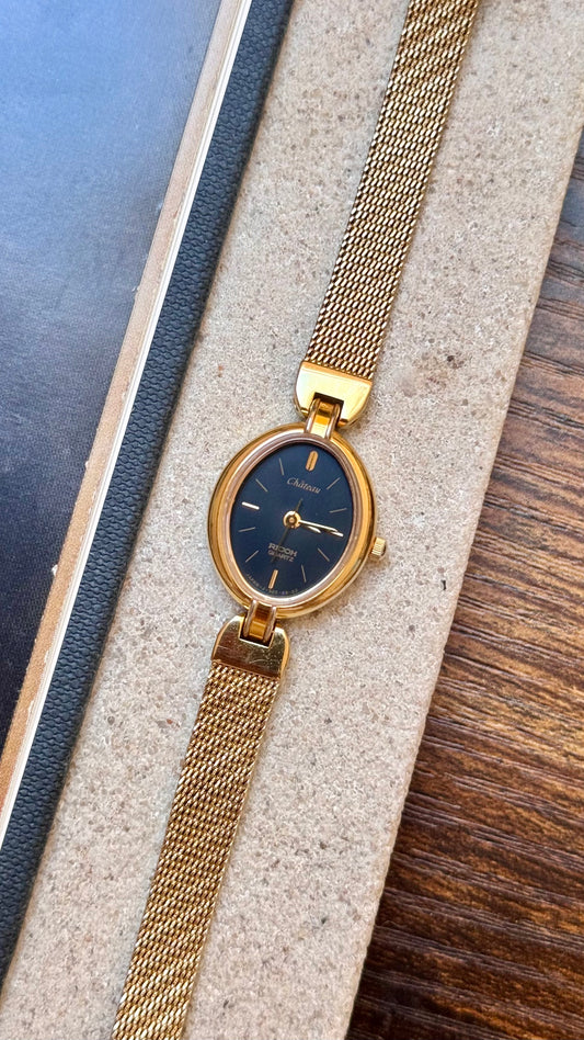 Château - Ricoh Vintage Watch 1990s, gold plated
