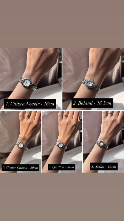 Silver tone vintage watches