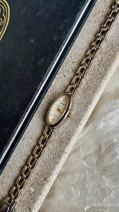 Classic 1996 Seiko Lucent Vintage Watch - Gold Plated, near mint condition