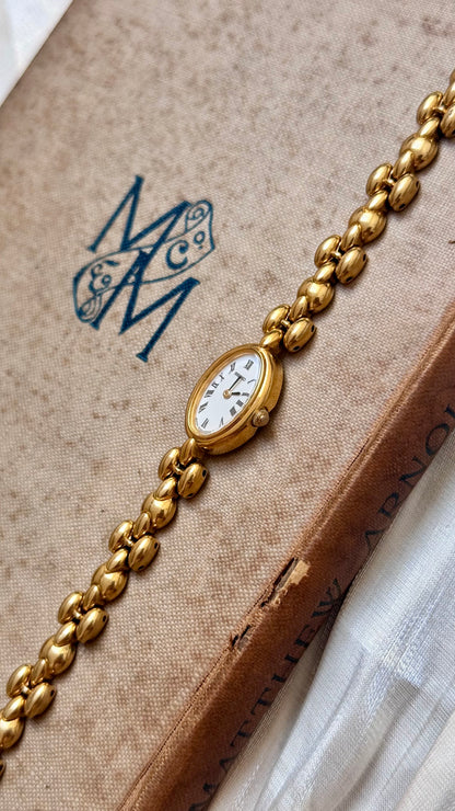 Super Rare Find Vintage Seiko Watch 1990 - 18k Gold Plated