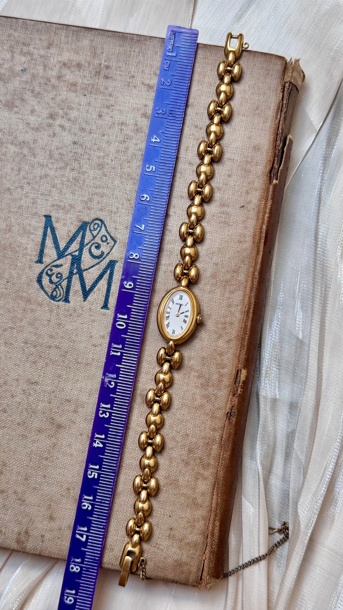 Super Rare Find Vintage Seiko Watch 1990 - 18k Gold Plated