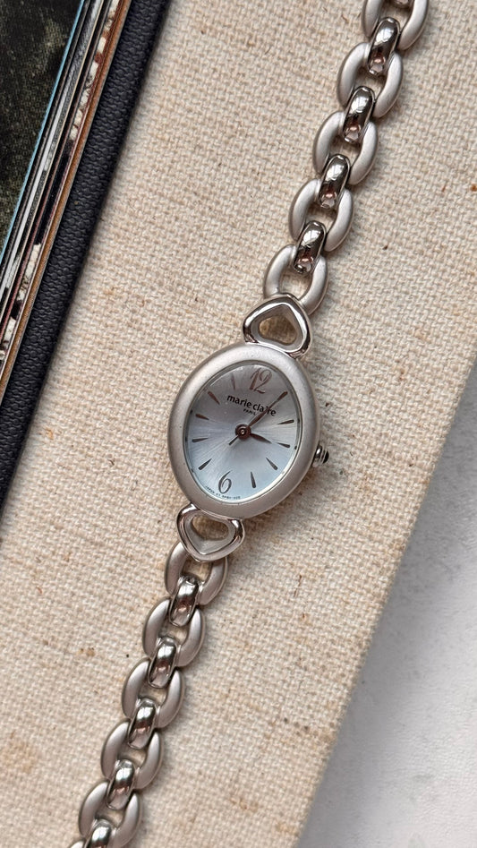 Marie Claire vintage watch - Ice blue dial