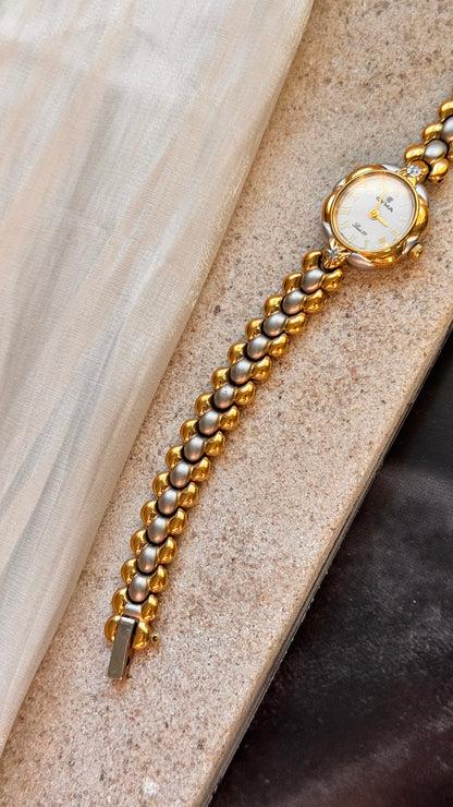 Cyma vintage watch - natural diamonds