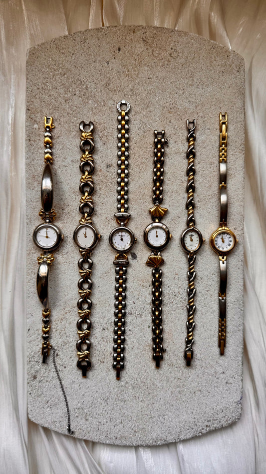 Duo tone vintage watches - ALL WORKING