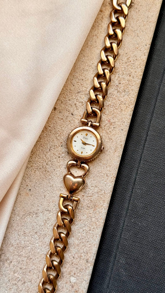 Seiko Alba vintage watch - champagne gold plated