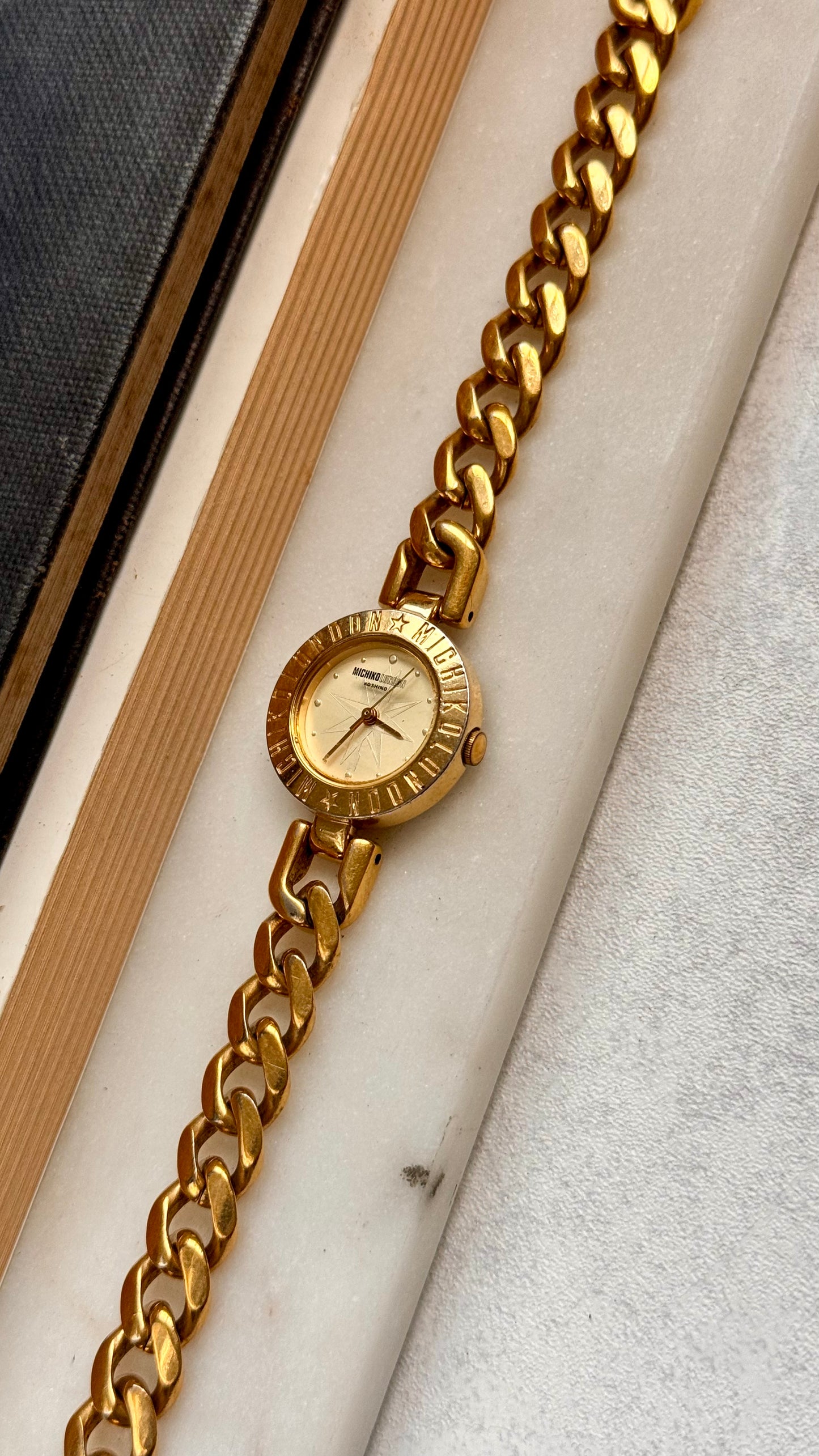 Michiko Koshino vintage watch - gold plated