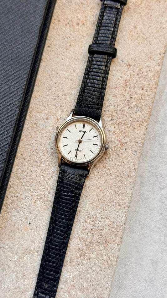 Seiko vintage watch - white gold plated