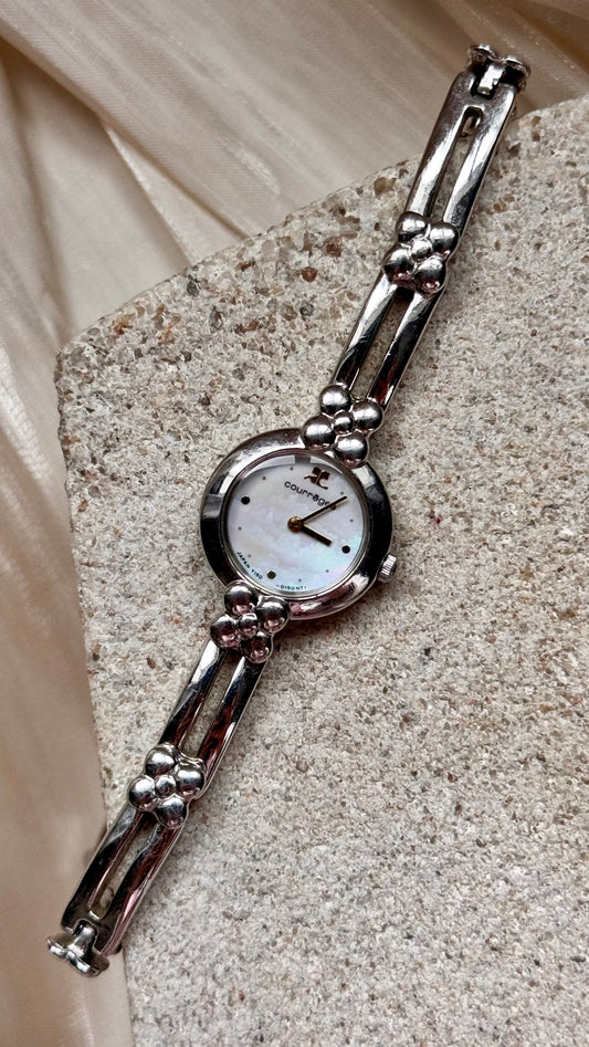 Courrèges vintage watch - mother of pearl dial