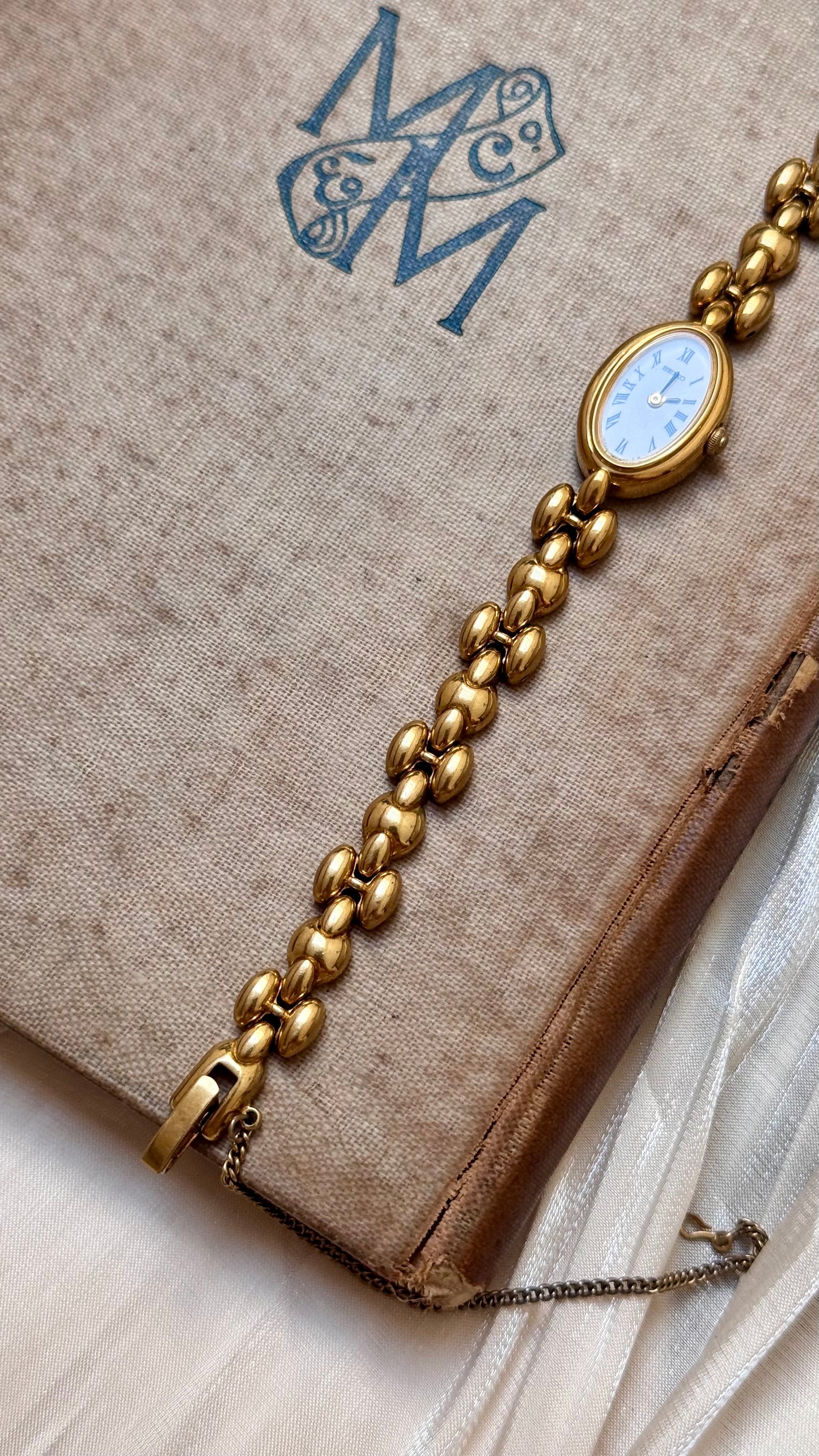 Super Rare Find Vintage Seiko Watch 1990 - 18k Gold Plated