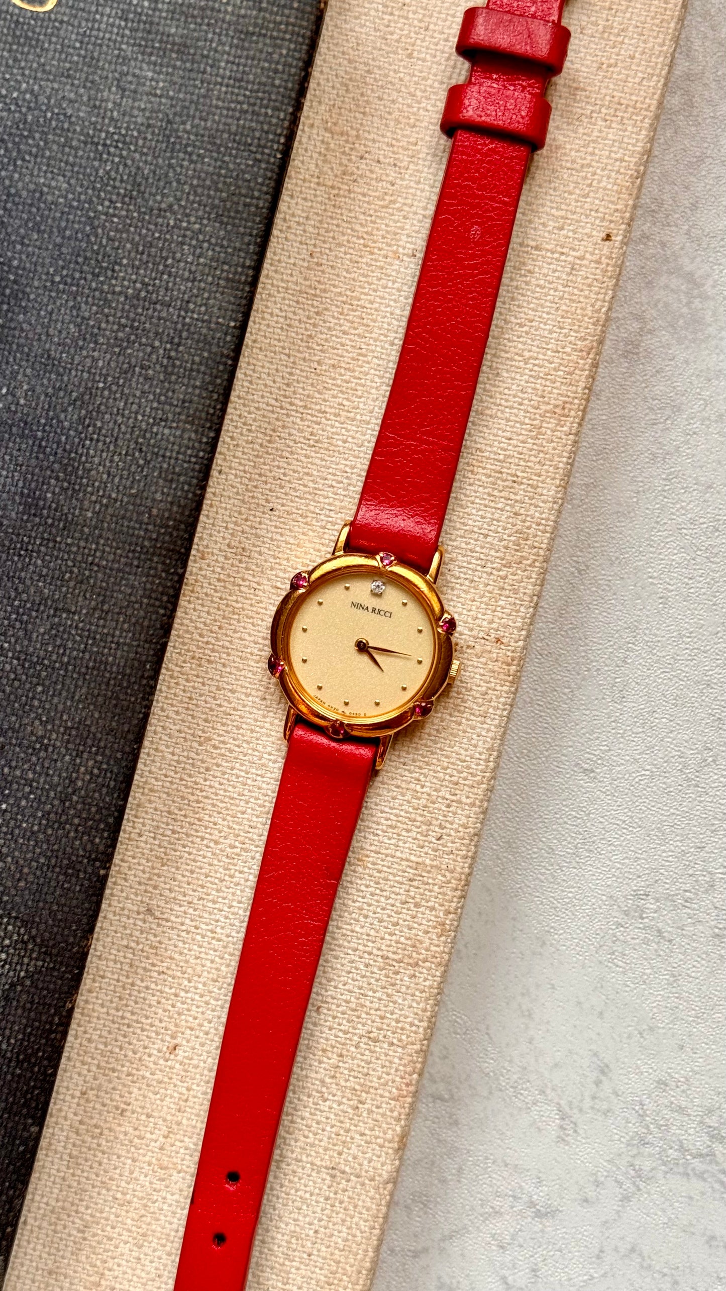 Nina Ricci vintage watch - genuine rubies