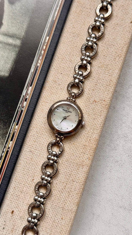 Marie Claire vintage watch - mother of pearl dial