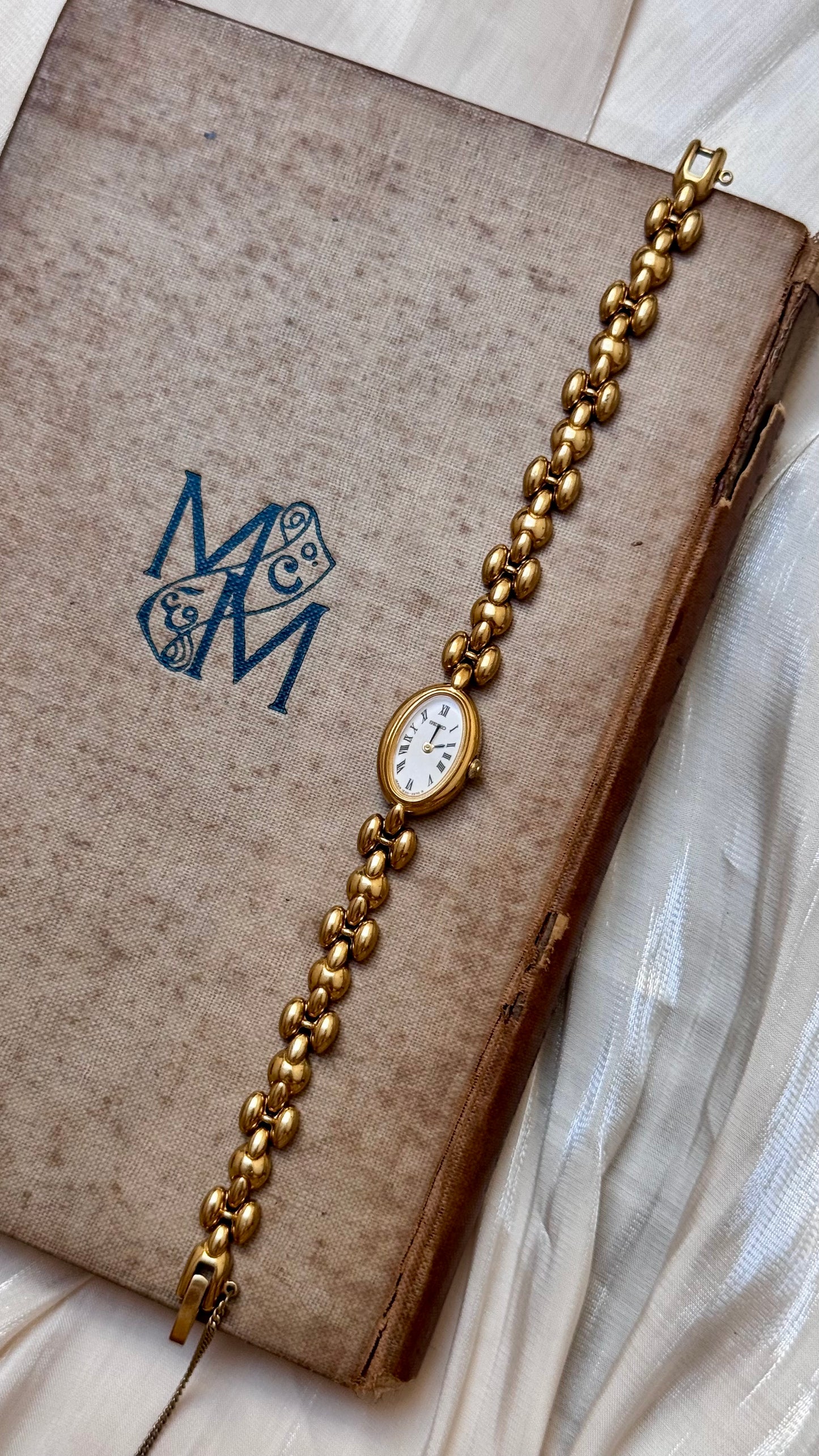 Super Rare Find Vintage Seiko Watch 1990 - 18k Gold Plated