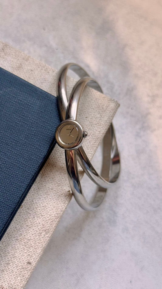 Seiko double bangle vintage watch