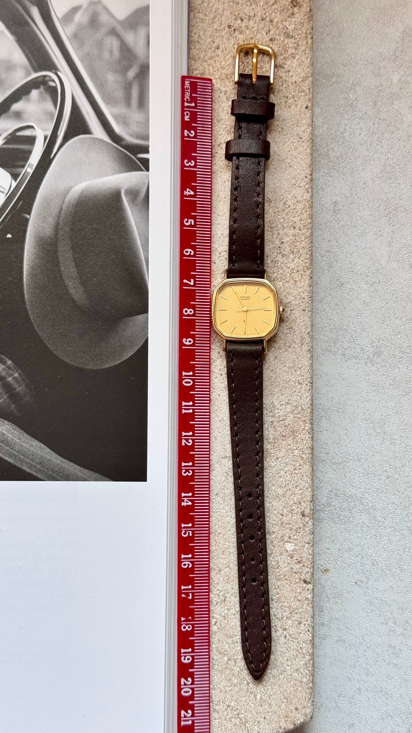 Citizen vintage watch 1993 18k gold plated