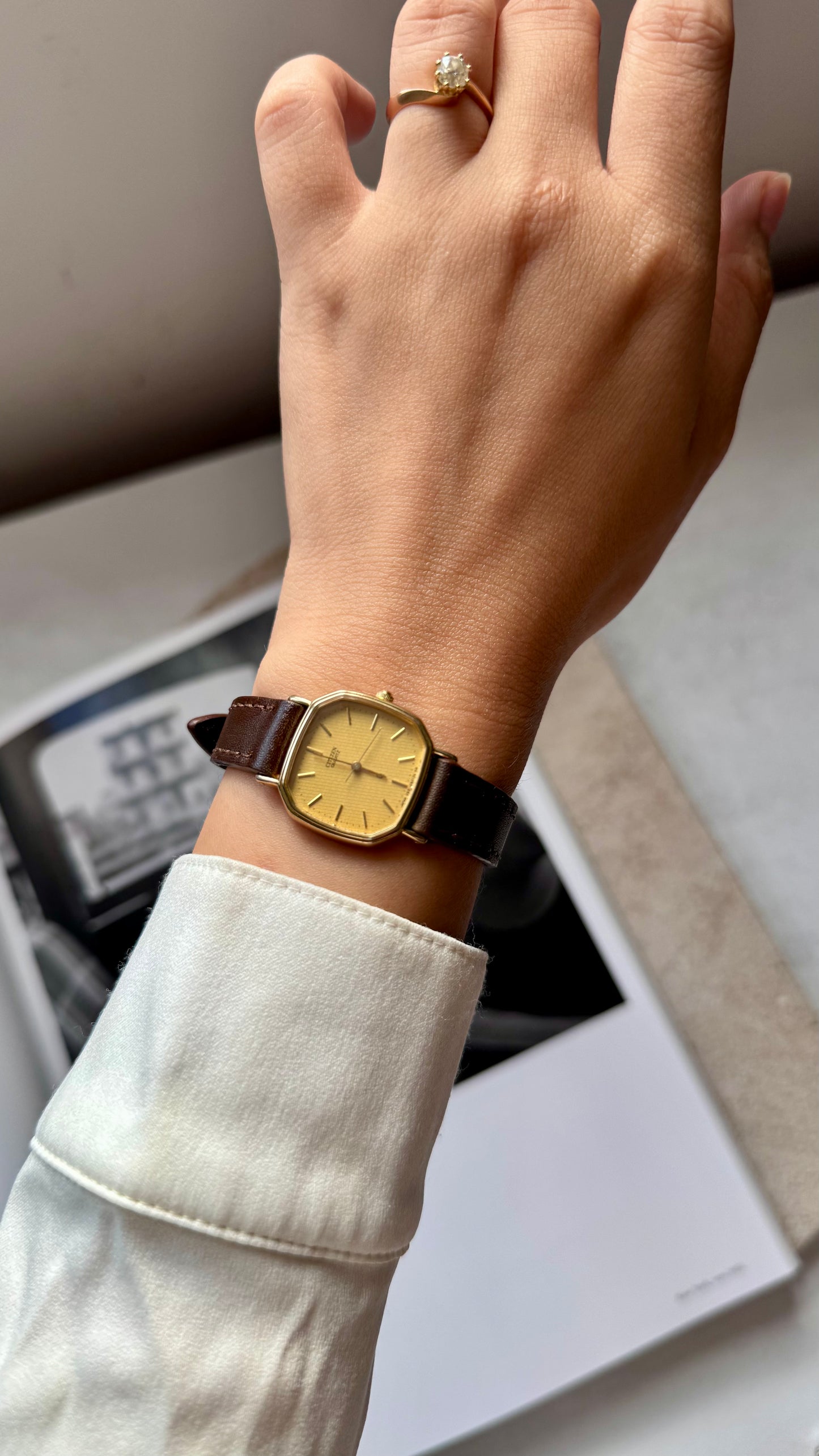 Citizen vintage watch 1993 18k gold plated