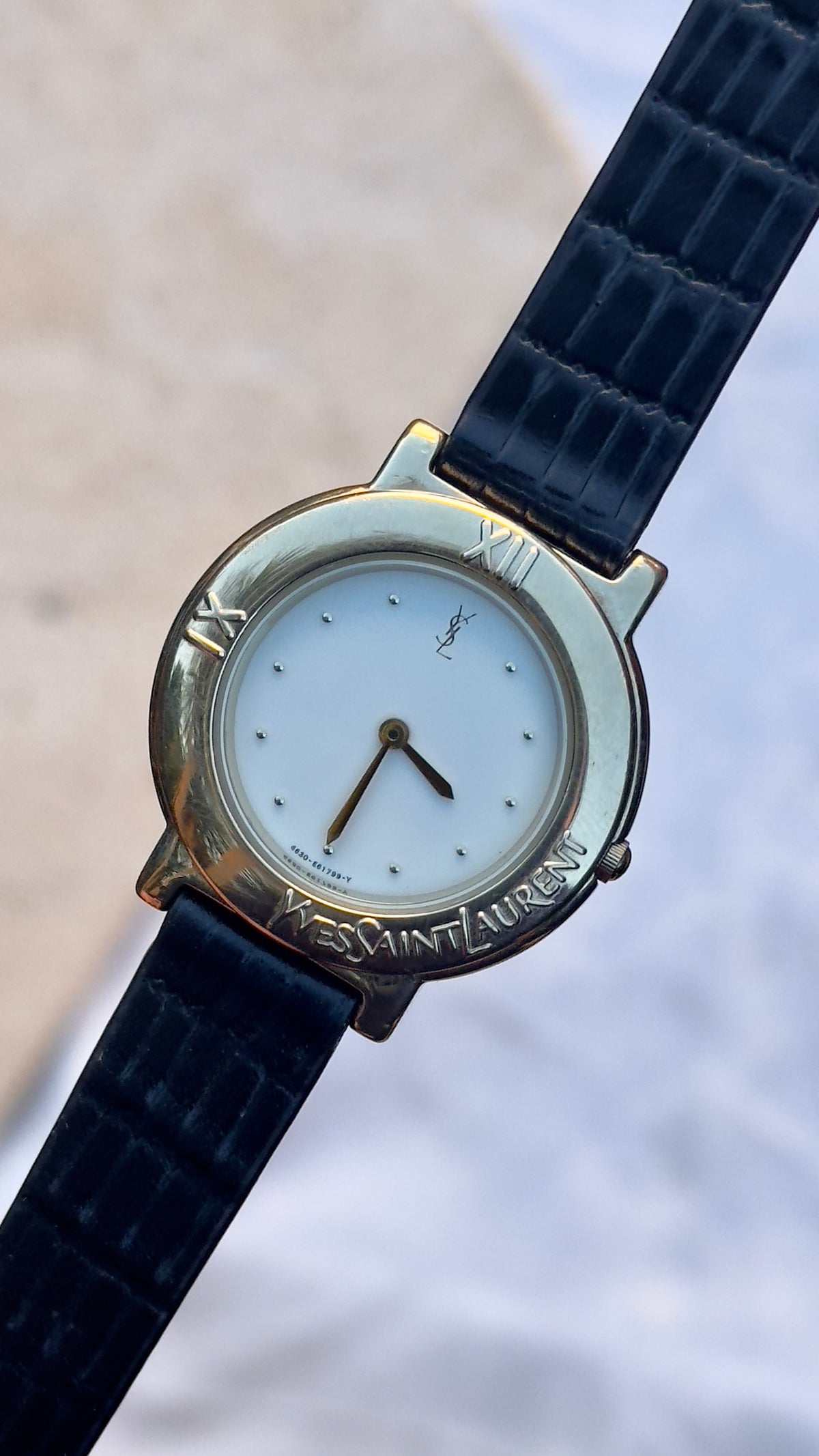Yves Saint Laurent vintage watch (YSL) 1990 - Bespoke genuine leather