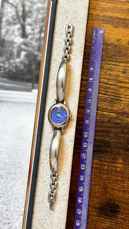 Classic 1995 Seiko Lucent Vintage Watch - Blue Dial