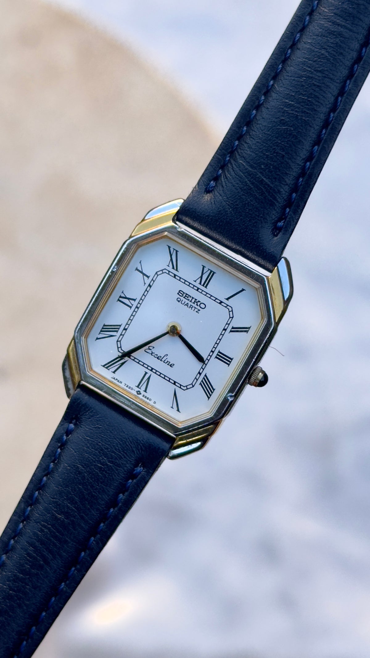Vintage Seiko Women's Tank Watch 1993 - 30 Micron Gold & Palladium Plated
