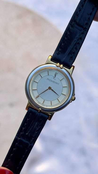 Yves Saint Laurent vintage watch (YSL) 1992 - Bespoke genuine leather