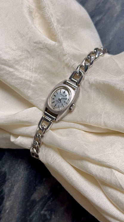 1960s Seiko Manual Wind Watch, White Gold Plated