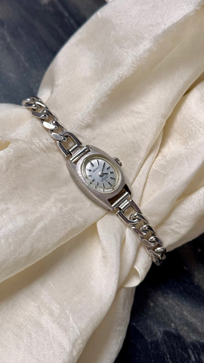 1960s Seiko Manual Wind Watch, White Gold Plated