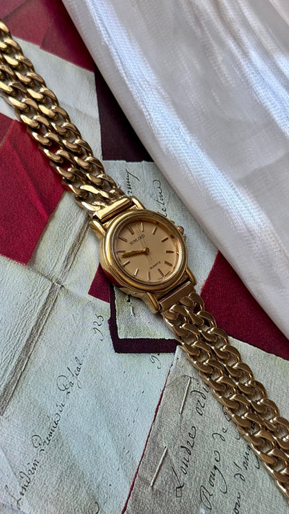 Vintage Sunlord Watch 1990s - Gold Plated