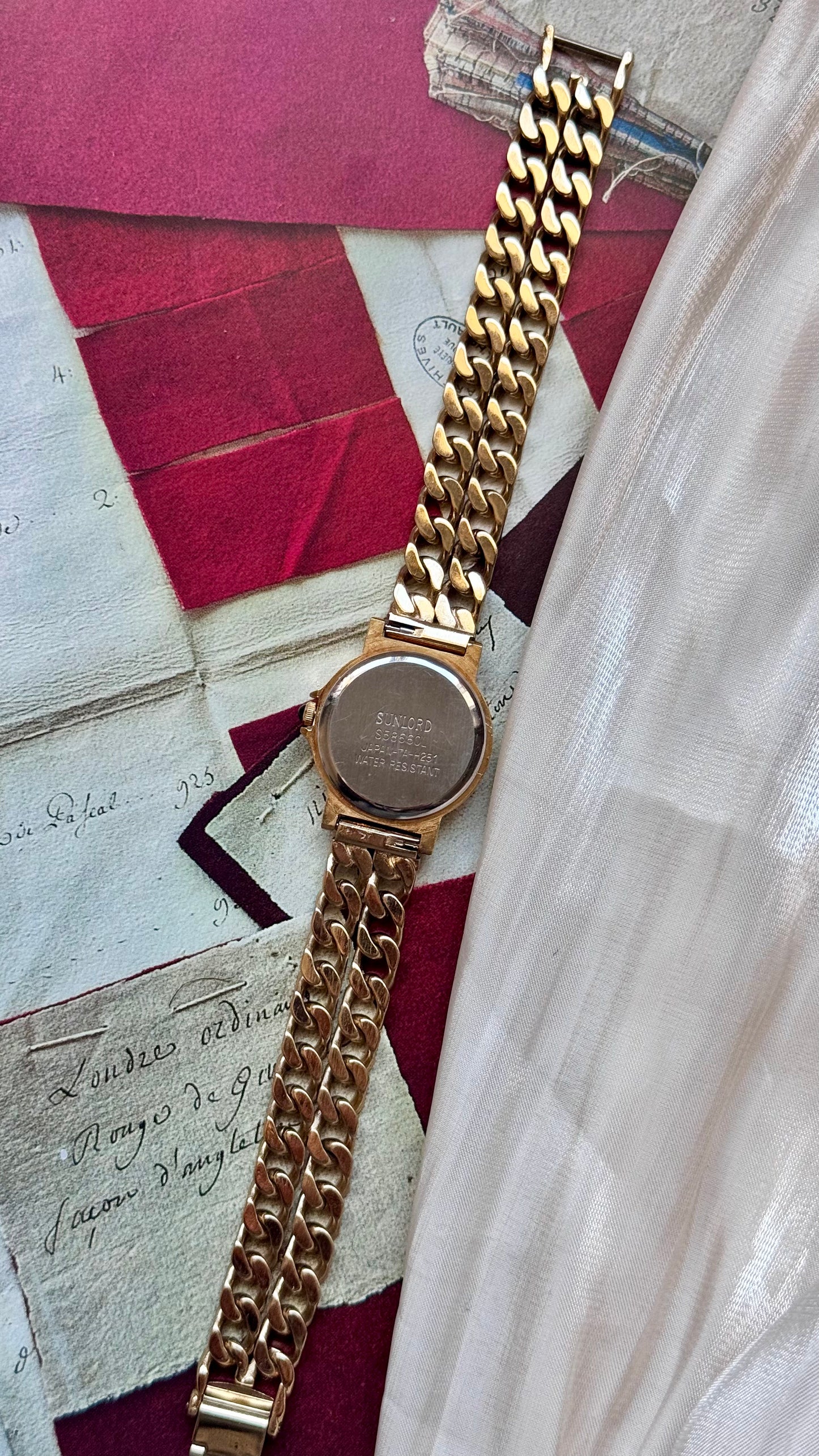 Vintage Sunlord Watch 1990s - Gold Plated