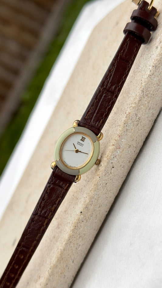 Vintage Seiko Women's Watch 1995 - Enameled case