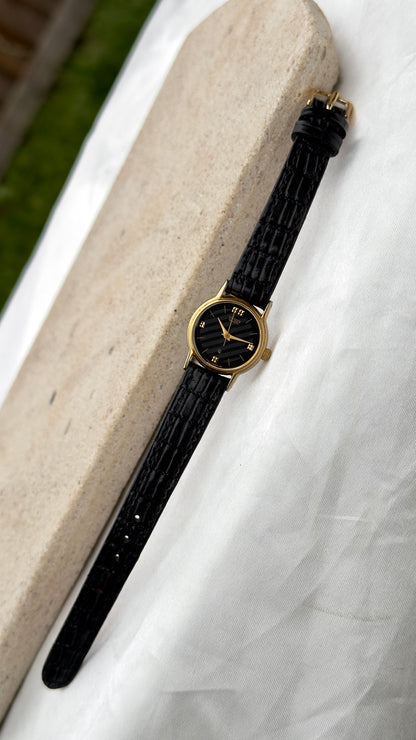 Citizen CQ Vintage Watch 1981 - Bespoke leather