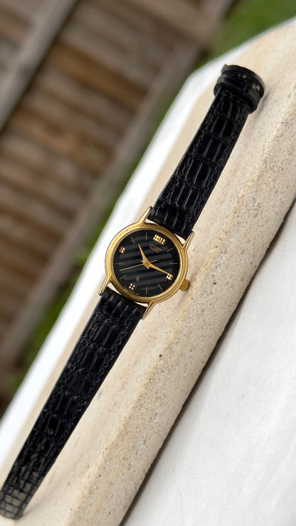 Citizen CQ Vintage Watch 1981 - Bespoke leather