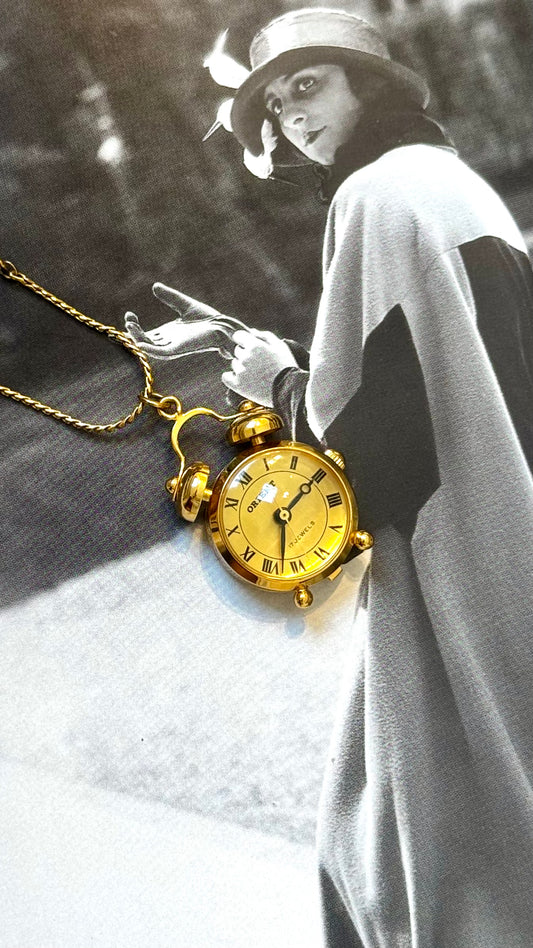 ORIENT Pendant Watch 1970s - Gold Plated - Pocket Watch