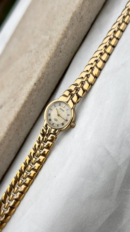 1989 Citizen Exceed Vintage Watch - Champagne Gold Plated, Near Mint