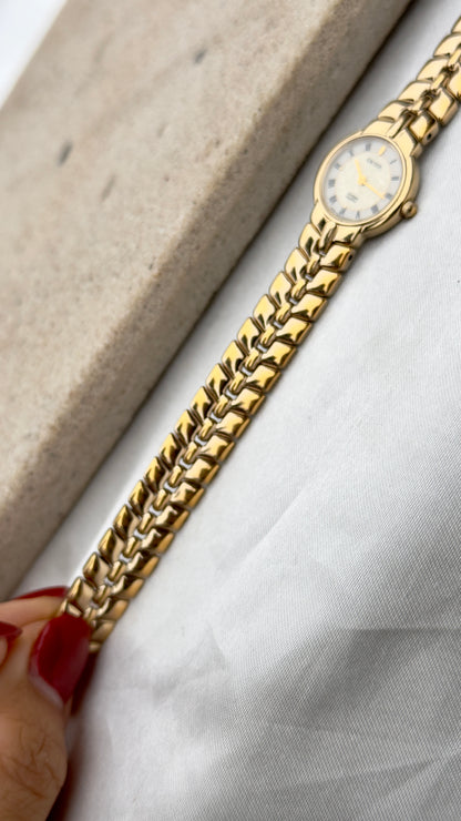 1989 Citizen Exceed Vintage Watch - Champagne Gold Plated, Near Mint