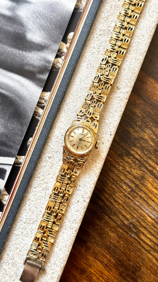 Vintage Seiko Watch 1973 - Manual Wind, 18ct Gold Plated