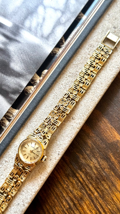 Vintage Seiko Watch 1973 - Manual Wind, 18ct Gold Plated