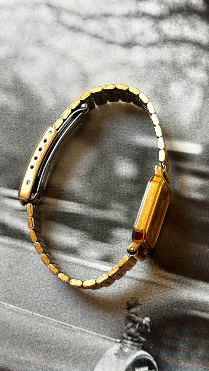 Octagonal Seiko Vintage Watch 1988, Gold Plated