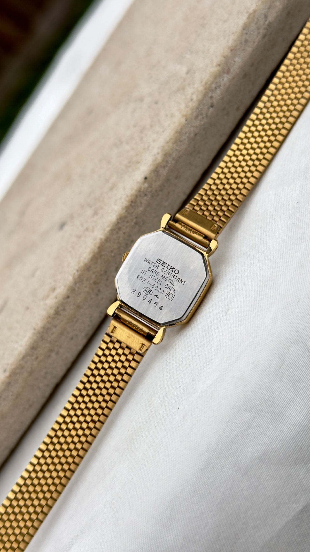 Octagon Seiko Mesh Bracelet Vintage Watch 1992