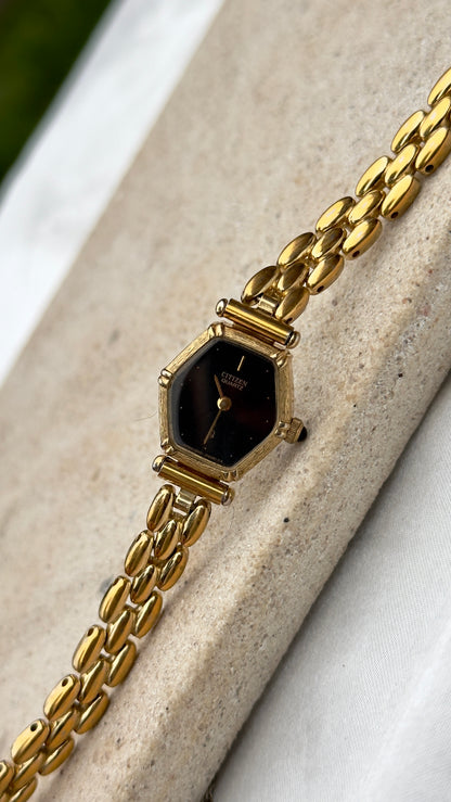 1981 Citizen CQ Vintage Watch - Gold Plated