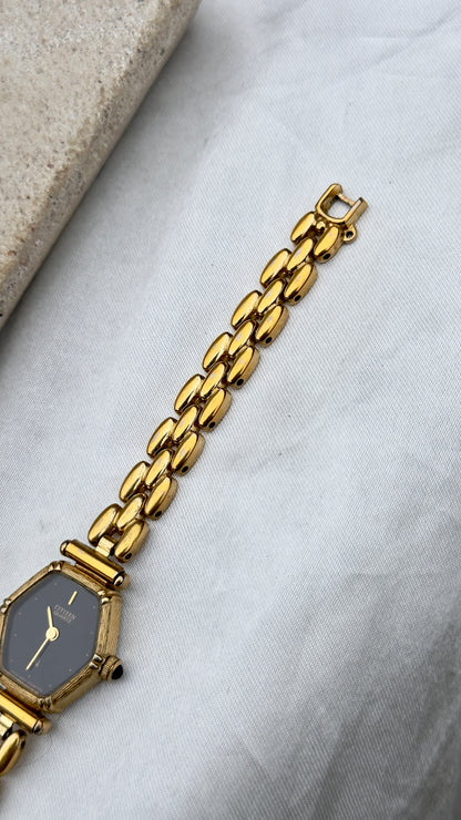 1981 Citizen CQ Vintage Watch - Gold Plated