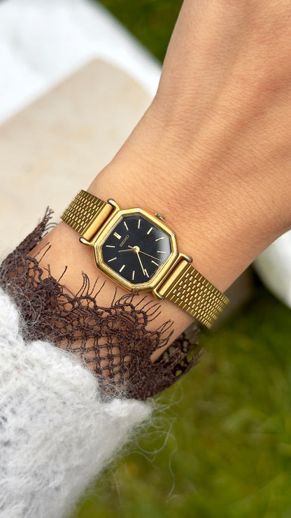 Octagon Seiko Mesh Bracelet Vintage Watch 1992