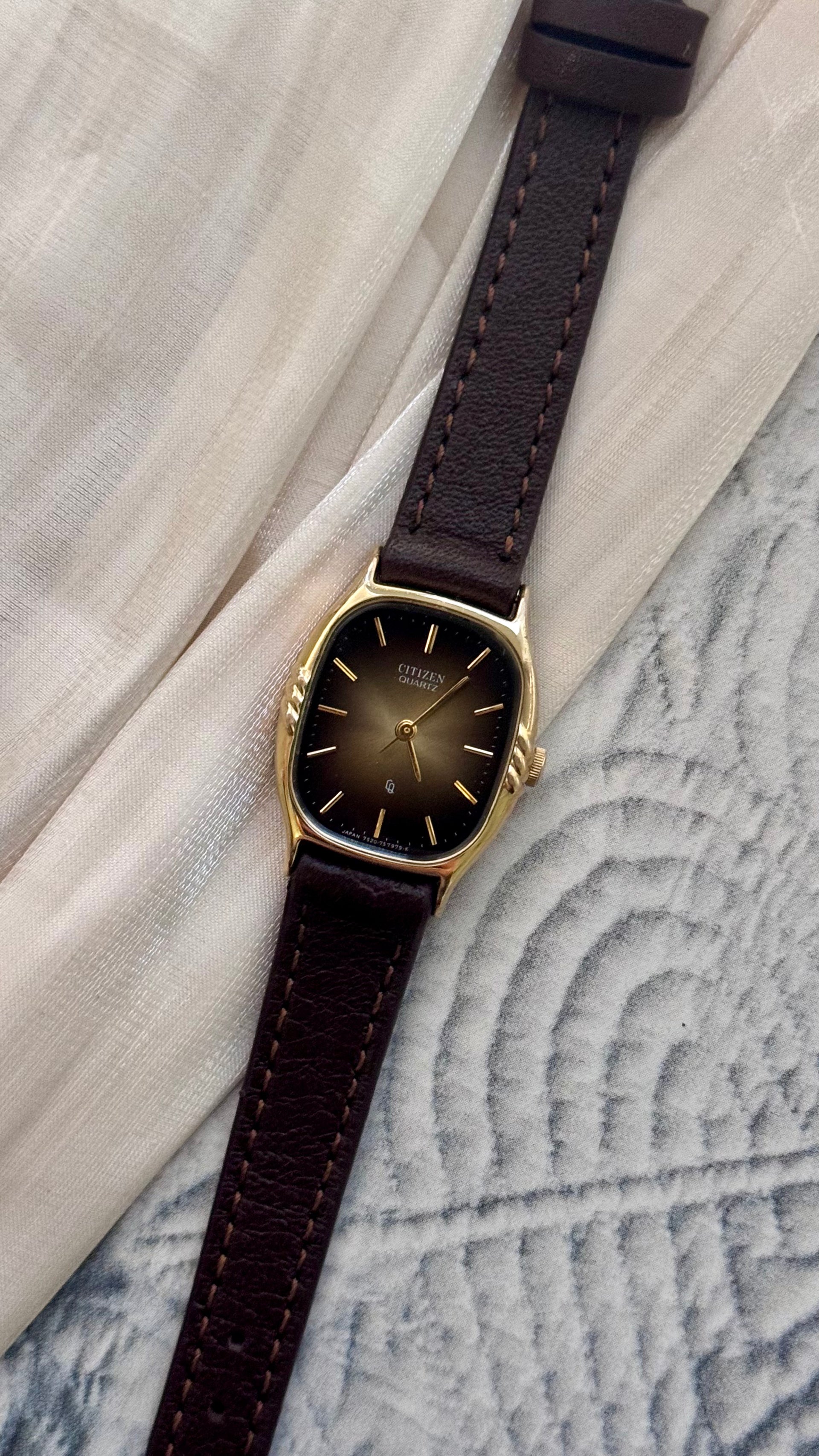 Rare Find Citizen CQ Vintage Watch 1981 - Gold Plated