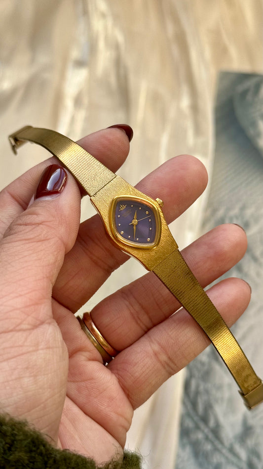 Super Rare Find Vintage Seiko Watch 1982 - Gold Plated