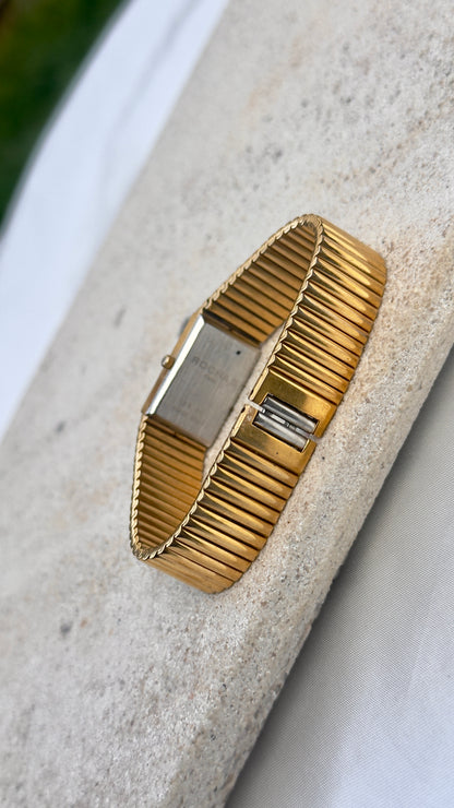 Rochas Paris Vintage Tank Watch - 18k Gold Plated