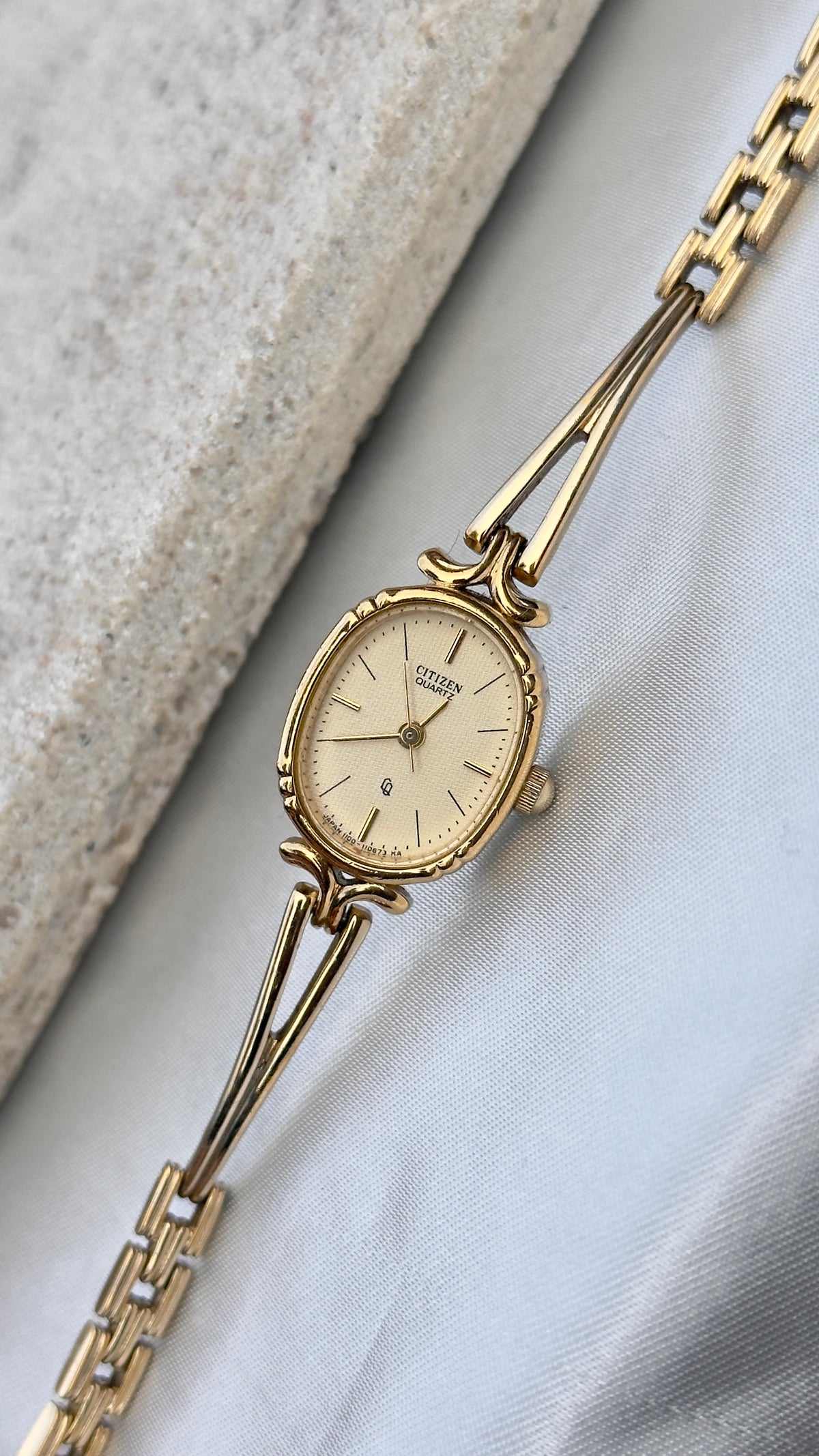 1990 Citizen CQ Vintage Watch - Gold Plated