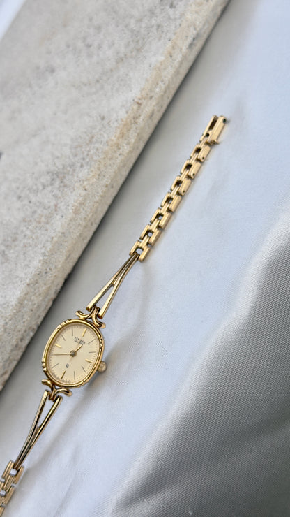 1990 Citizen CQ Vintage Watch - Gold Plated